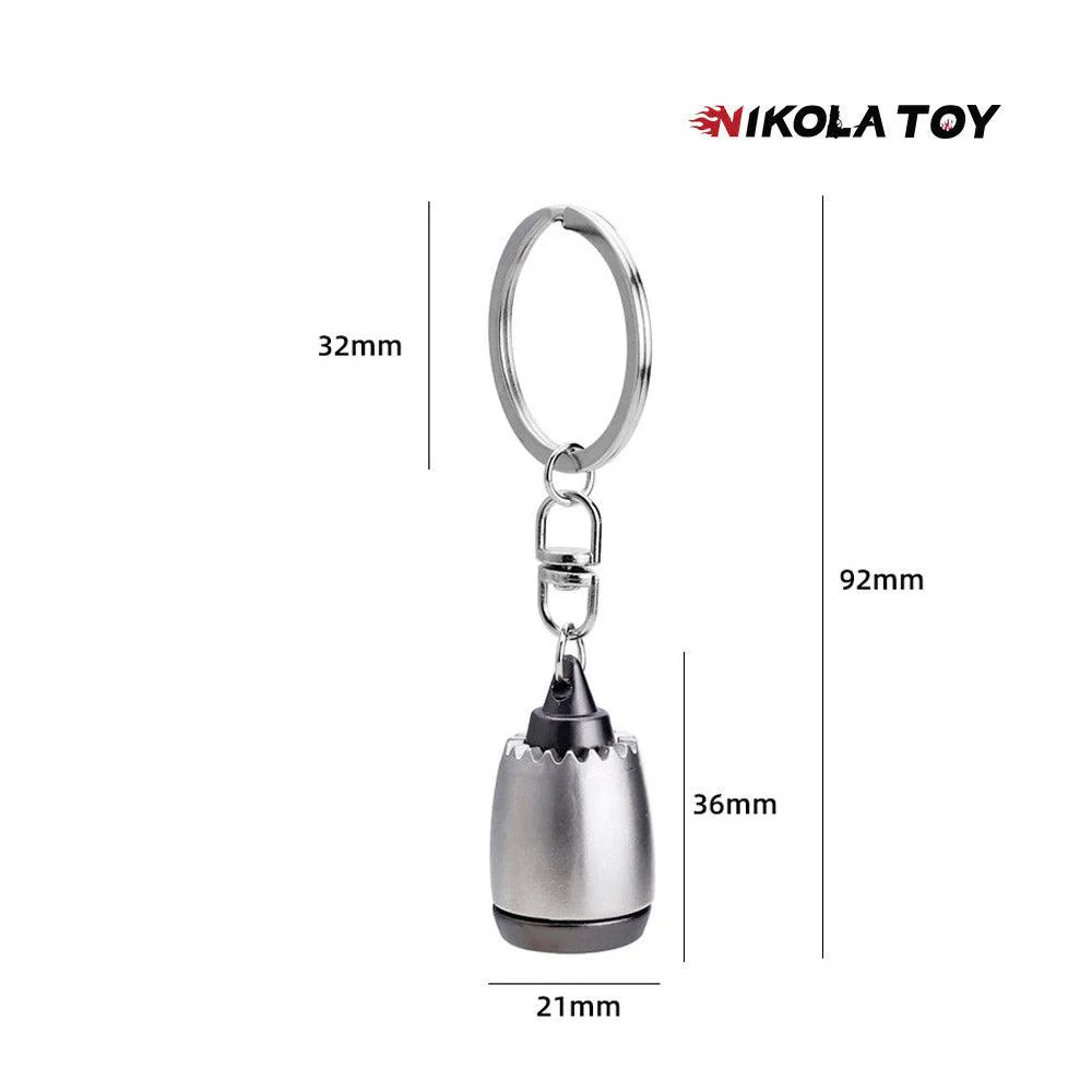 NIKOLATOY® CNC Precision Turbofan Engine Keychain - Image 5