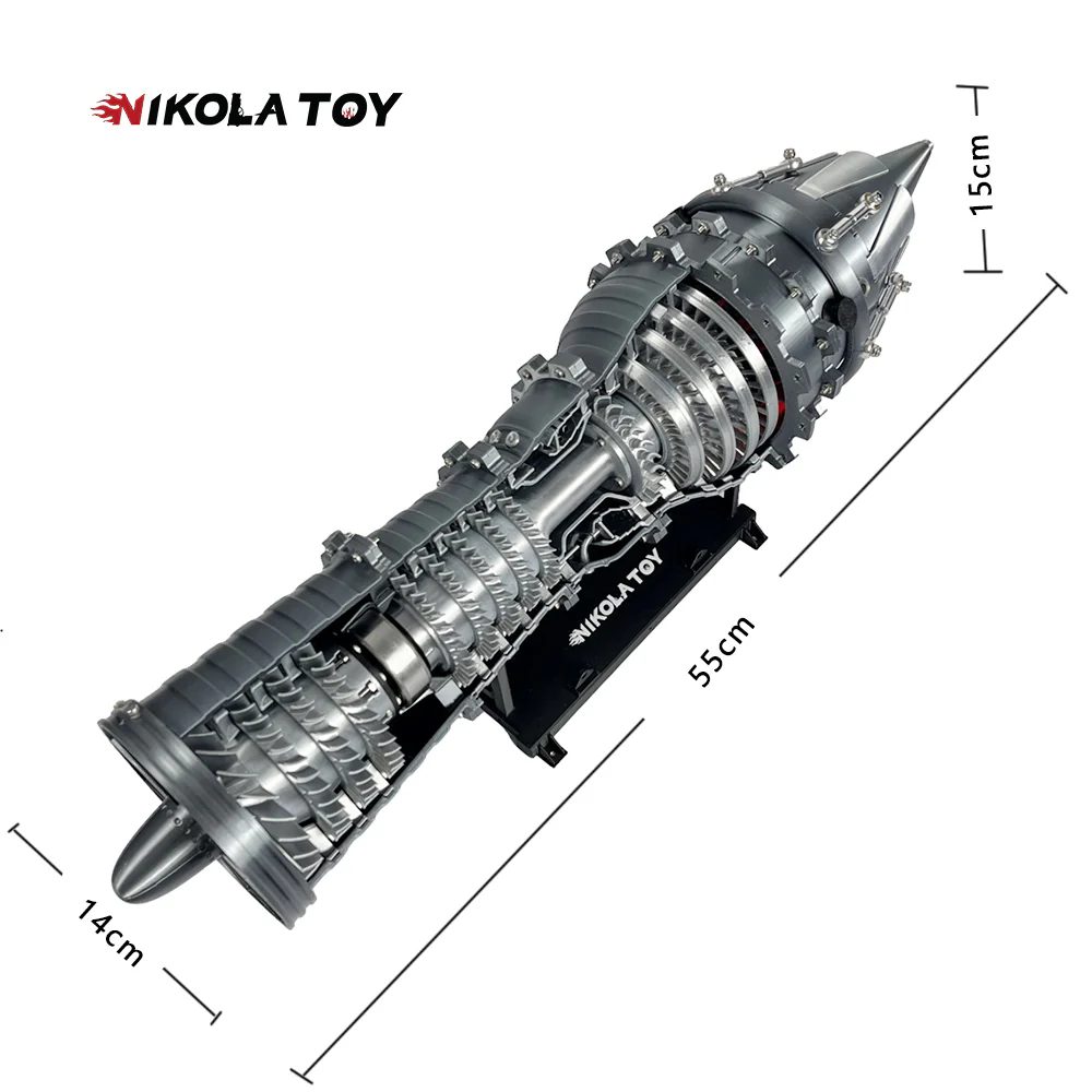 3D Printed Military Fighter Turbojet Engine Model - Image 5