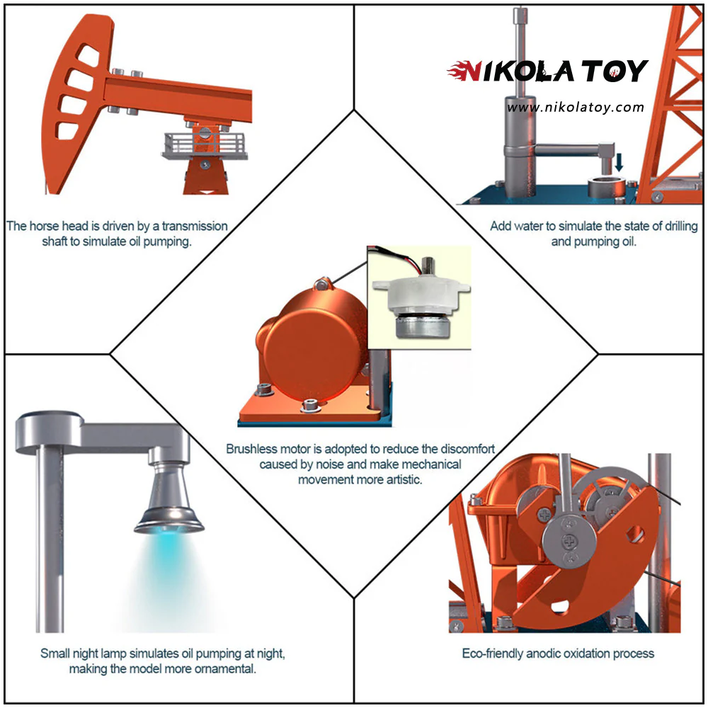NikolaToyâ„¢ Pumping Unit Model DIY Kit - Image 4